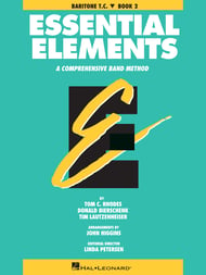 Essential Elements, Book 2 Baritone TC band method book cover